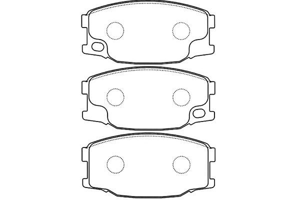 KAVO PARTS stabdžių trinkelių rinkinys, diskinis stabdys BP-5544